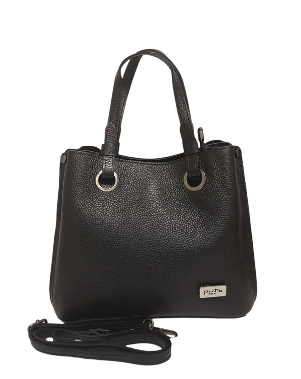 Bőr Táska, Pretta Modell - 2401 Fekete